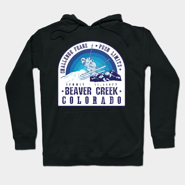 Ski Beaver Creek Colorado Hoodie by JordanHolmes